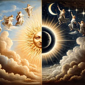 18. och härska över dagen och natten, och skilja ljuset från mörkret. Och Gud såg att det var gott.