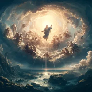 6. Och Gud sade: Låt det bli en himlavalv mitt i vattnet, och låt den skilja vattnet från vattnet.