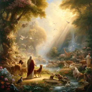 18. Herren Gud sa: Det är inte bra för människan att vara ensam; jag skall göra en hjälpare som passar för honom.