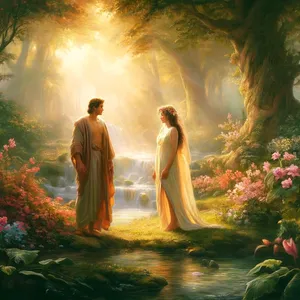 23. Människan sa: Detta är nu ben av mina ben och kött av mitt kött; hon skall kallas kvinna, för hon blev tagen av mannen.