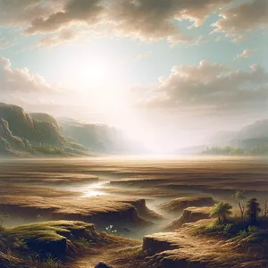 5. Det fanns ännu inga buskar på marken och ingen ört på marken hade ännu spirat, för Herren Gud hade inte låtit det regna på jorden och det fanns ingen människa till att bruka marken.