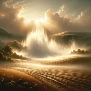 6. Men en dimma steg upp från jorden och vattnade hela markens yta.