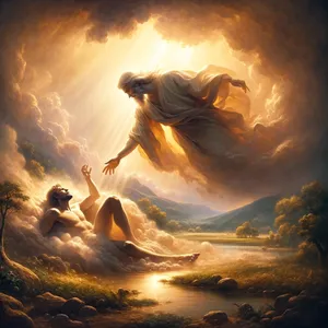 7. Då formade Herren Gud människan av stoft från marken och blåste livets ande i hennes näsa; och människan blev en levande varelse.