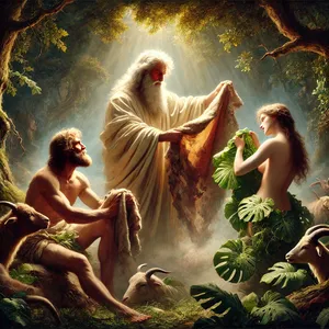 21. Och Herren Gud gjorde kläder av skinn åt Adam och hans hustru och klädde dem.