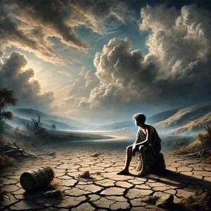 12. När du brukar jorden skall den inte längre ge dig sin gröda. Rastlös och flyktig skall du vara på jorden.