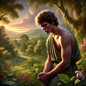 5. men till Kain och hans offer såg han inte. Då blev Kain mycket vred och sänkte blicken.