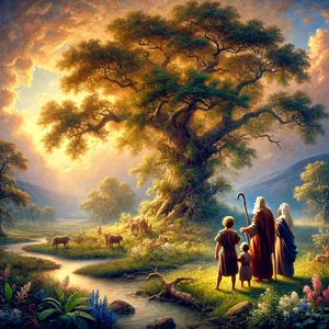 32. När Noa var 500 år blev han far till Sem, Ham och Jafet.