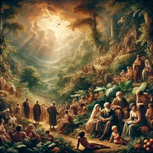 1. När människorna började föröka sig på jorden och döttrar föddes åt dem,