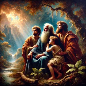 10. Och Noa fick tre söner: Sem, Ham och Jafet.