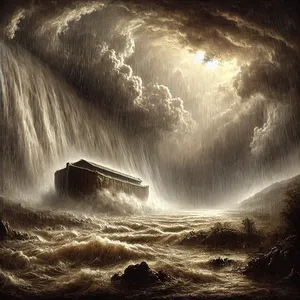 12. Och regnet strömmade ner över jorden i fyrtio dagar och fyrtio nätter.