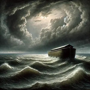 24. Och vattnet höll sig över jorden i hundrafemtio dagar.