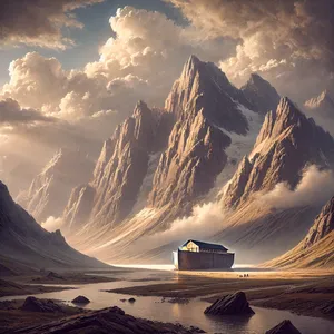 4. På sjunde månaden, på sjuttonde dagen i månaden, stannade arken på Ararats berg.