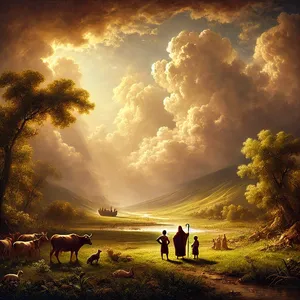 1. Gud välsignade Noa och hans söner och sade till dem: Var fruktsamma, föröka er och uppfyll jorden.