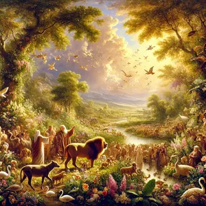 7. Men ni, var fruktsamma och föröka er. Väx till på jorden och föröka er på den.